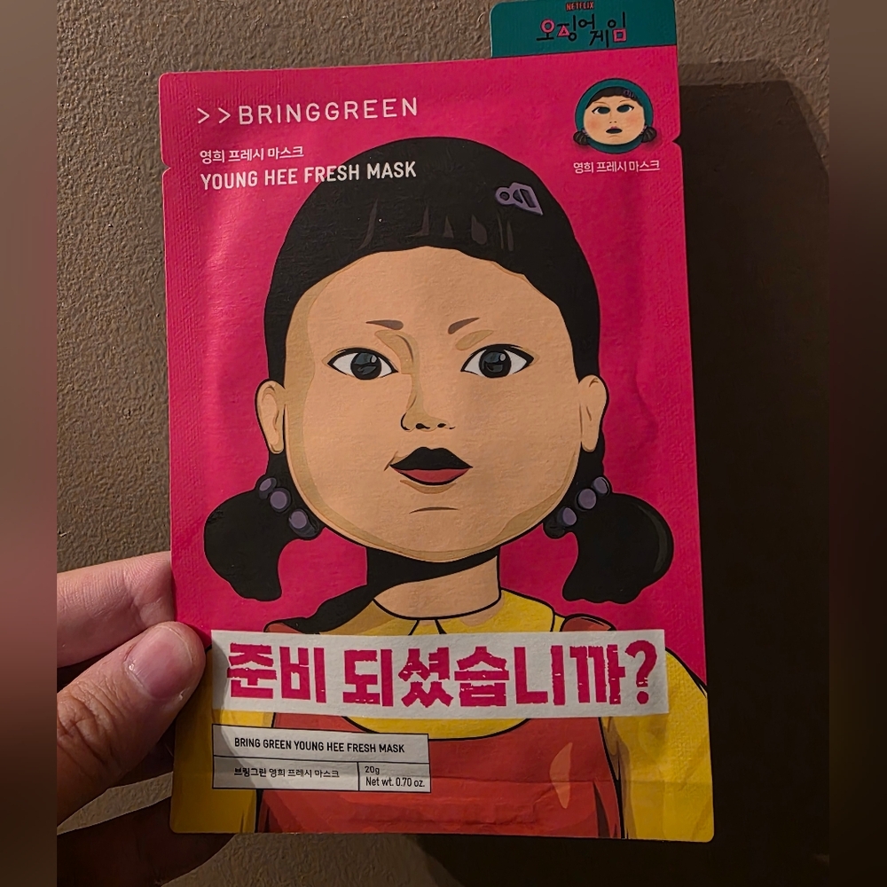 BringGreen Young Hee Fresh Mask Tea Tree.  Squid Game Korea